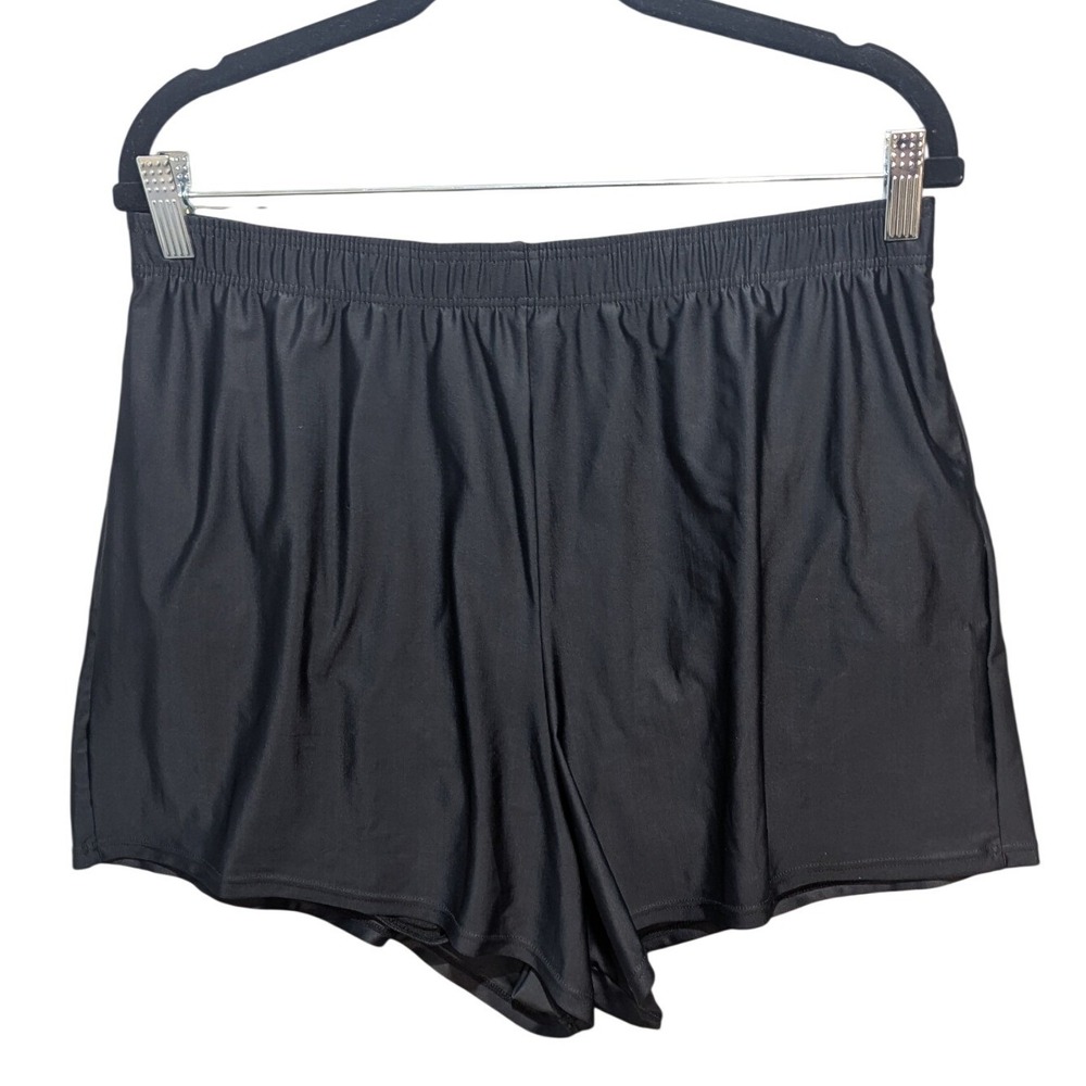 Blair Swim Shorts Women 16 Black Built-in Liner Lycra Spandex